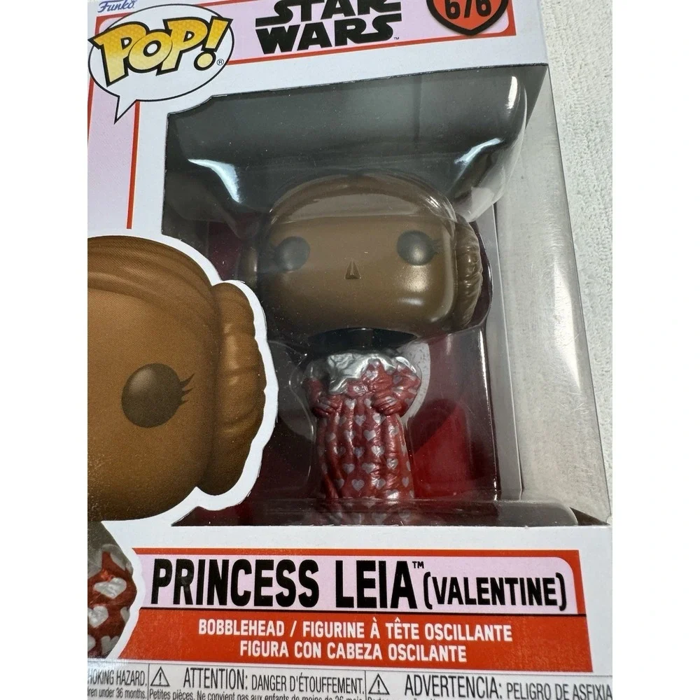 Funko Pop Star Wars Princess Leia Valentine 676 Bobblehead Vinyl Figure